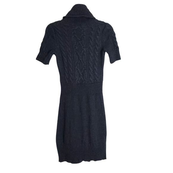 Ann Taylor Loft Womens Wool Blend Cable Knit Cowl Neck Short Sweater Dress Sz XS - Picture 6 of 11